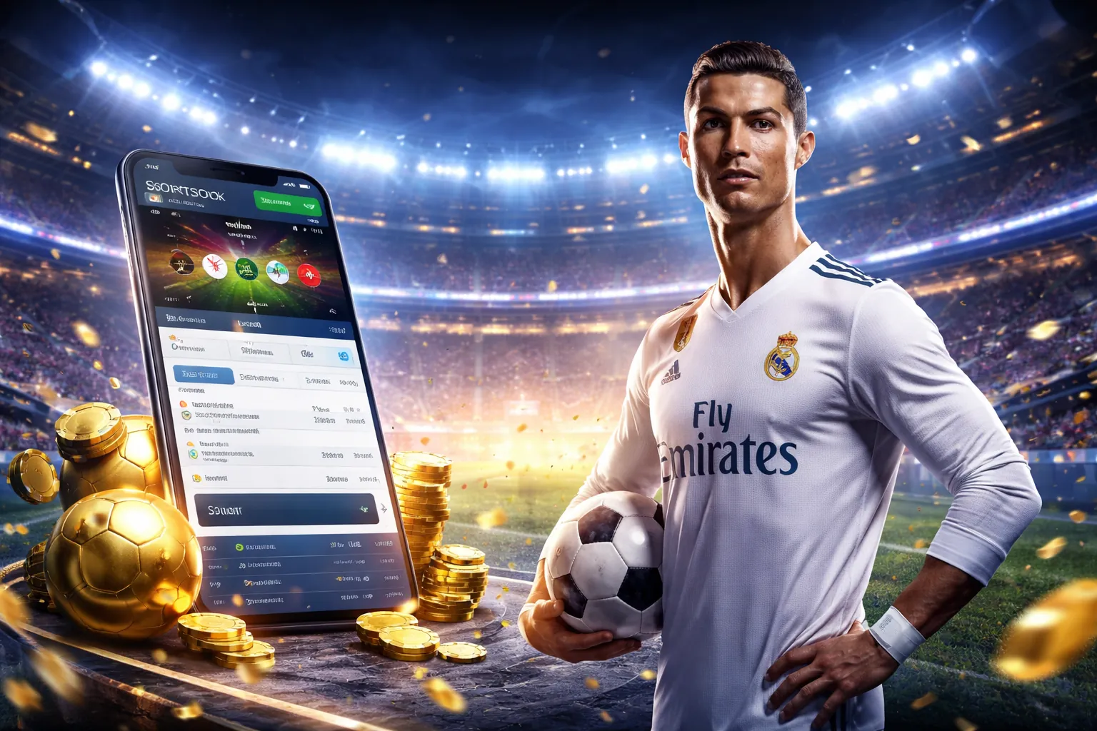 Hình nền bizum bwin với các trò chơi cá cược sôi động